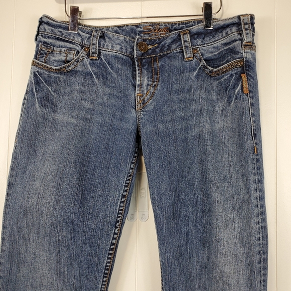 Silver Santorini cropped jeans Size 31 - Picture 3 of 10